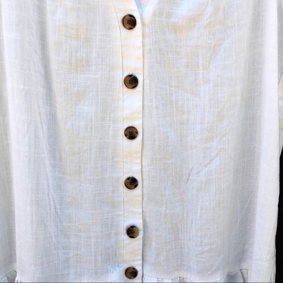 Princess Polly off white button up shift dress - Picture 6 of 10